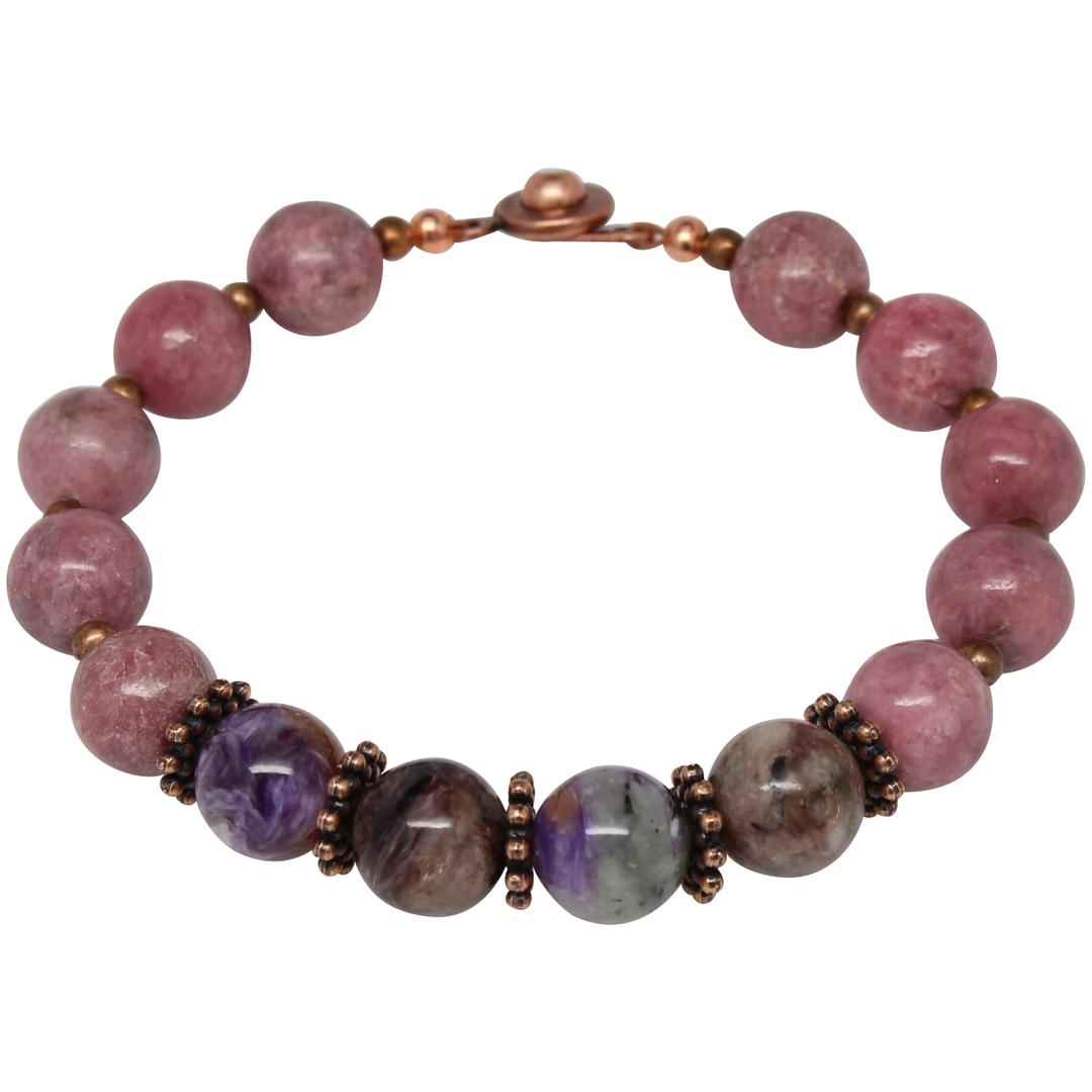 Love Yourself Semi-Precious Gemstone Beaded Bracelet by Junebug Jewelry Designs