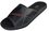 Jaxson - mens open toe black Slippers - Reindeer Leather