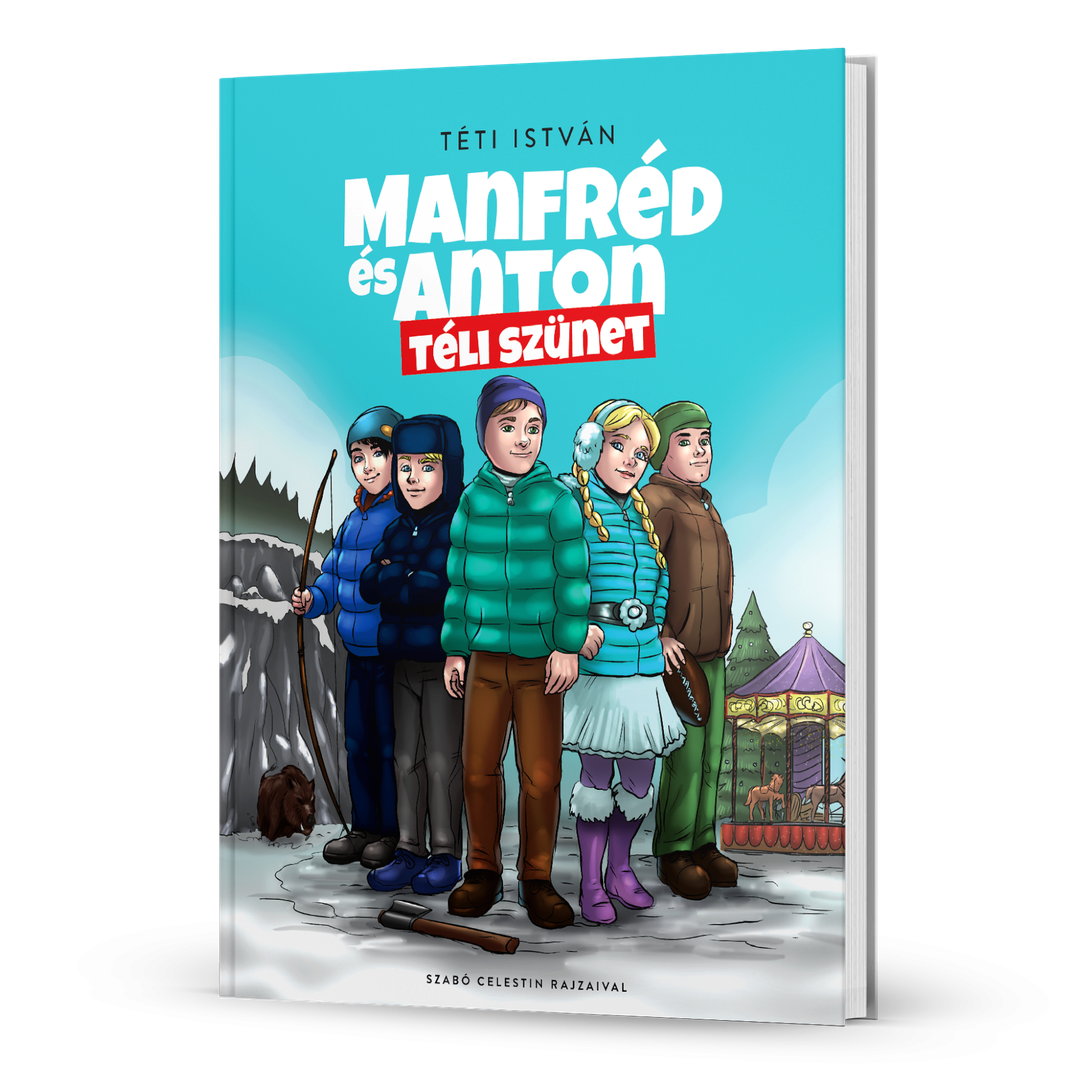 Manfréd és Anton - Téli szünet - könyv, keményfedeles, 132 oldal