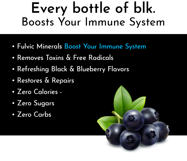 blk. Black & Blueberry All Natural Alkaline Spring Water 12 Pack Boost Your Immune System Info