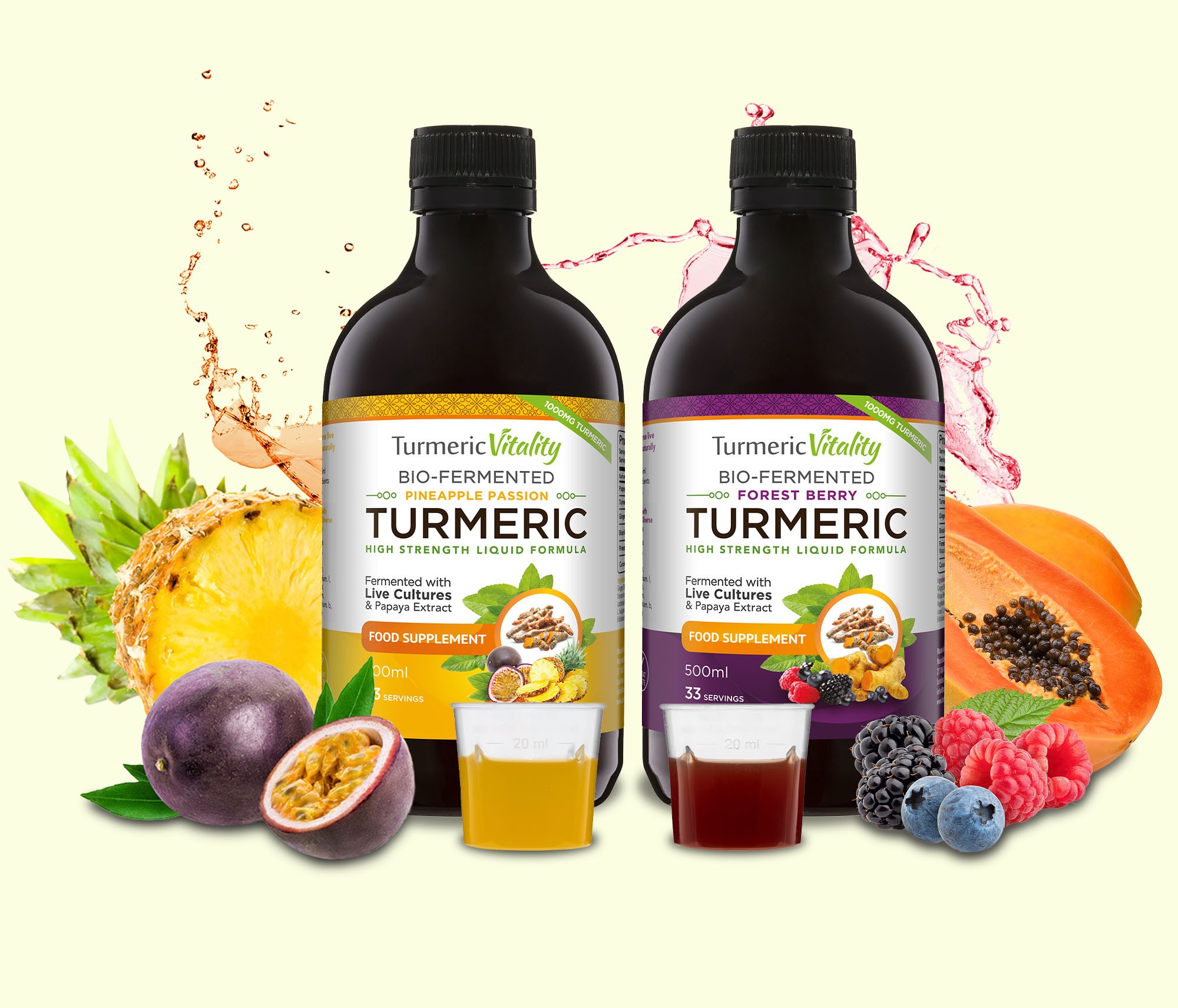 Bio-fermented turmeric liquid