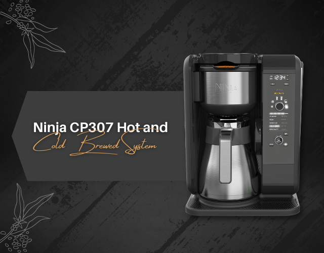 Ninja CM401 Specialty 10-Cup Coffee Maker with 4 Brew Styles for Ground  Coffee, Built-in Water Reservoir, Fold-Away Frother & Glass Carafe, Black
