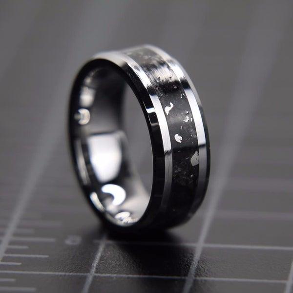 The Blackout Ring is a durable wedding ring and is the best wedding ring for working men