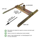 2x4 target stand base assembly