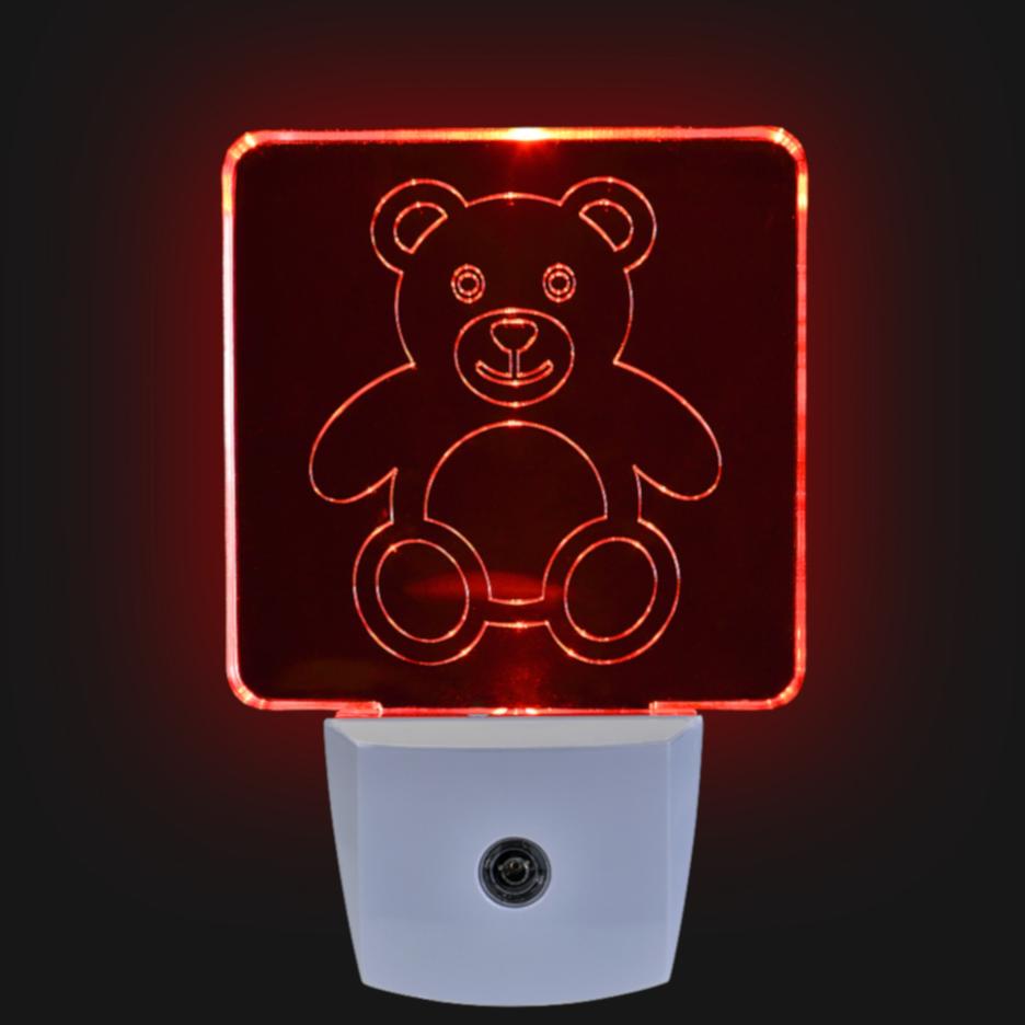 Red LED Night Light Teddy Spectra479