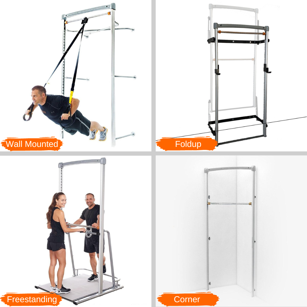 adjustable height pull up bar for doorway wall mounted foldup or corner home gym with dip bar