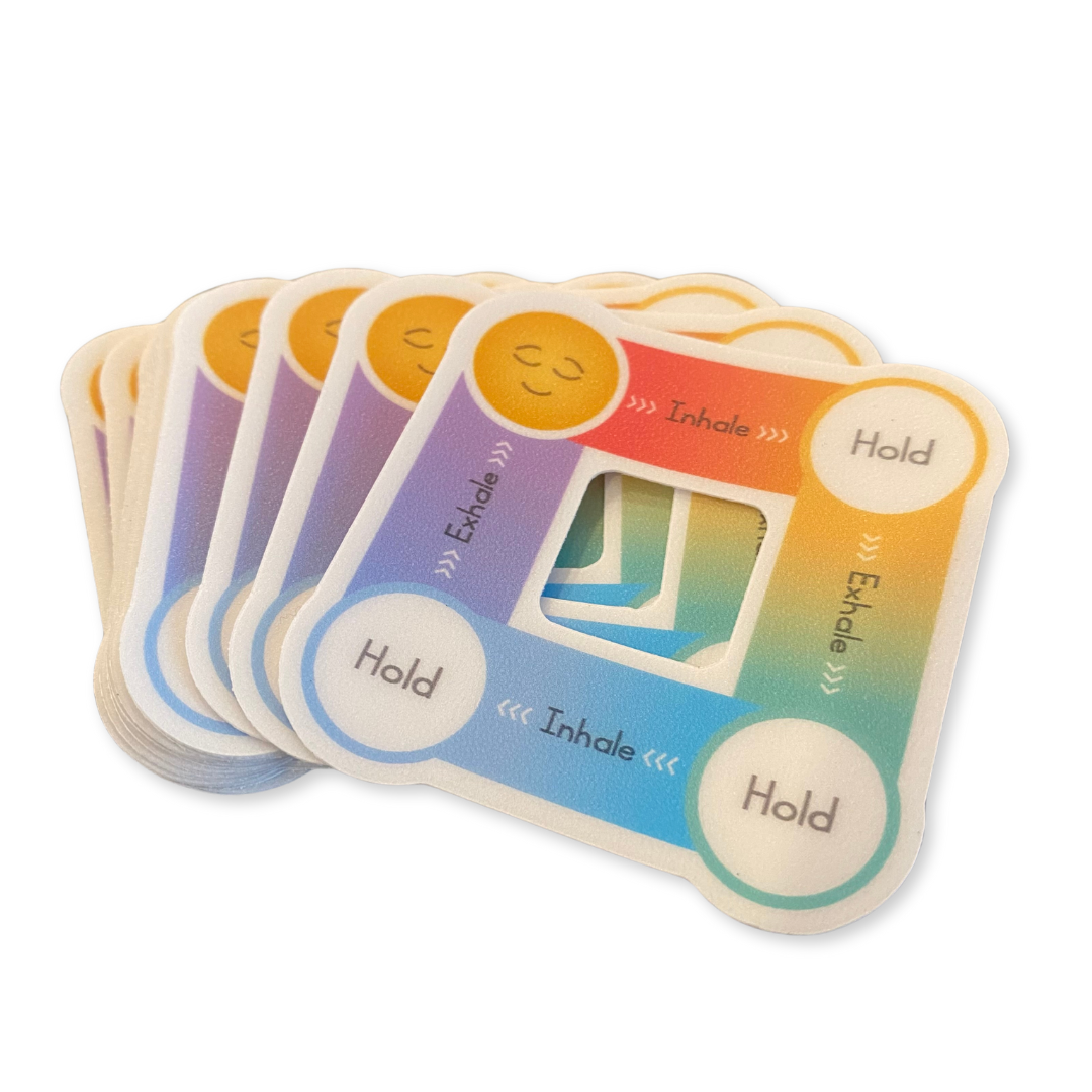 Box Breathing Stickers | 10-Pack