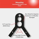 Multi Tube EMT Target Stand Brackets Features