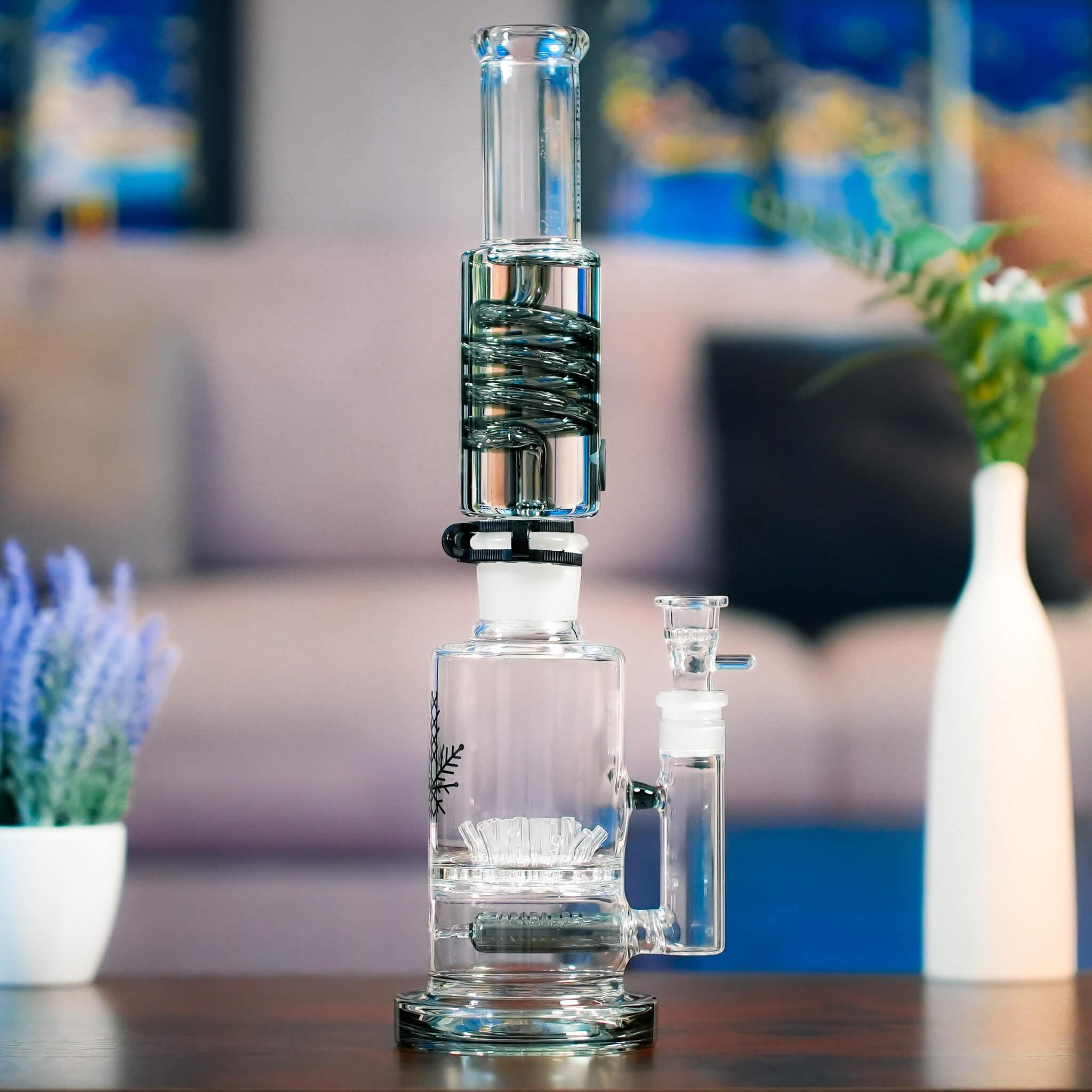 glass piece on table
