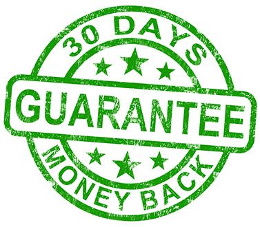 let us know within 30 days or get a 100% refund. No questions asked! 