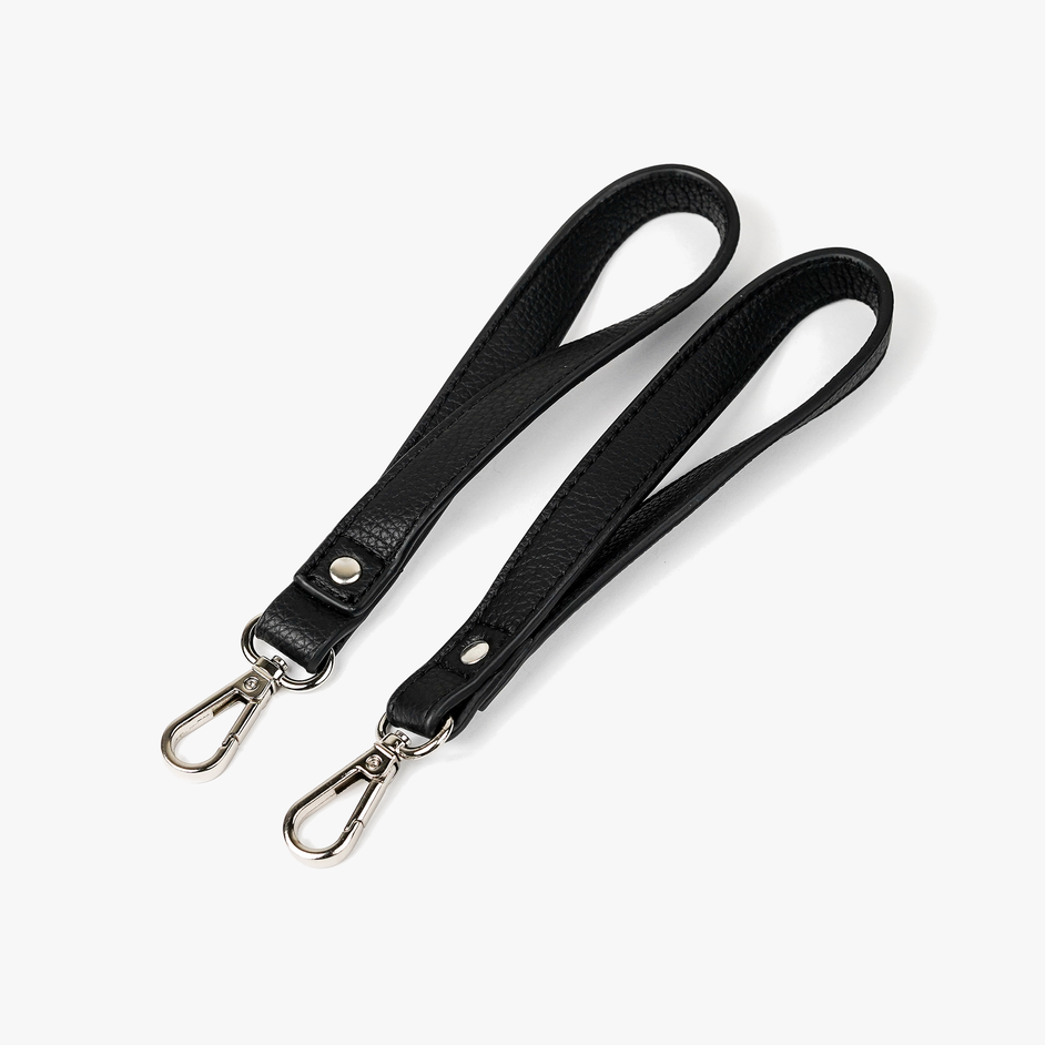 VANCHI Vegan Leather Pram Clips - Black