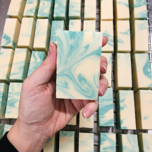 rejuvamint curing on the cottage racks