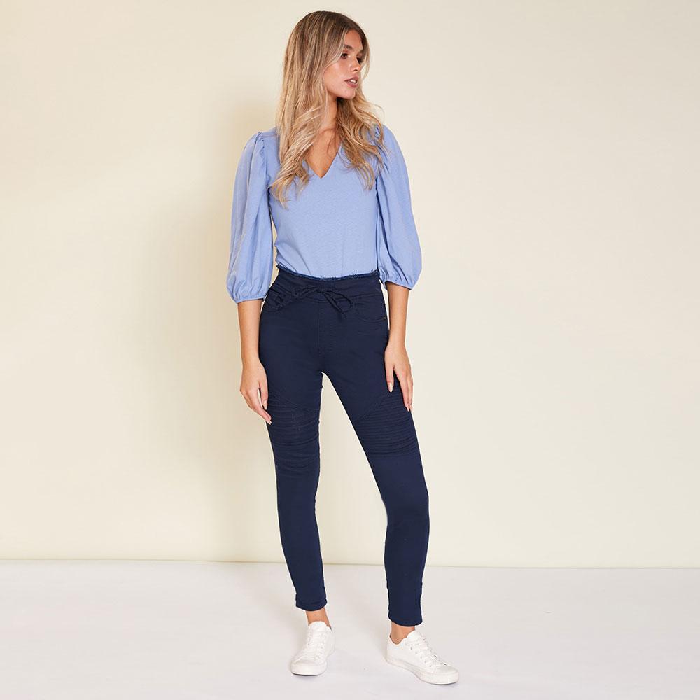 Ruby Biker Trousers (Navy)