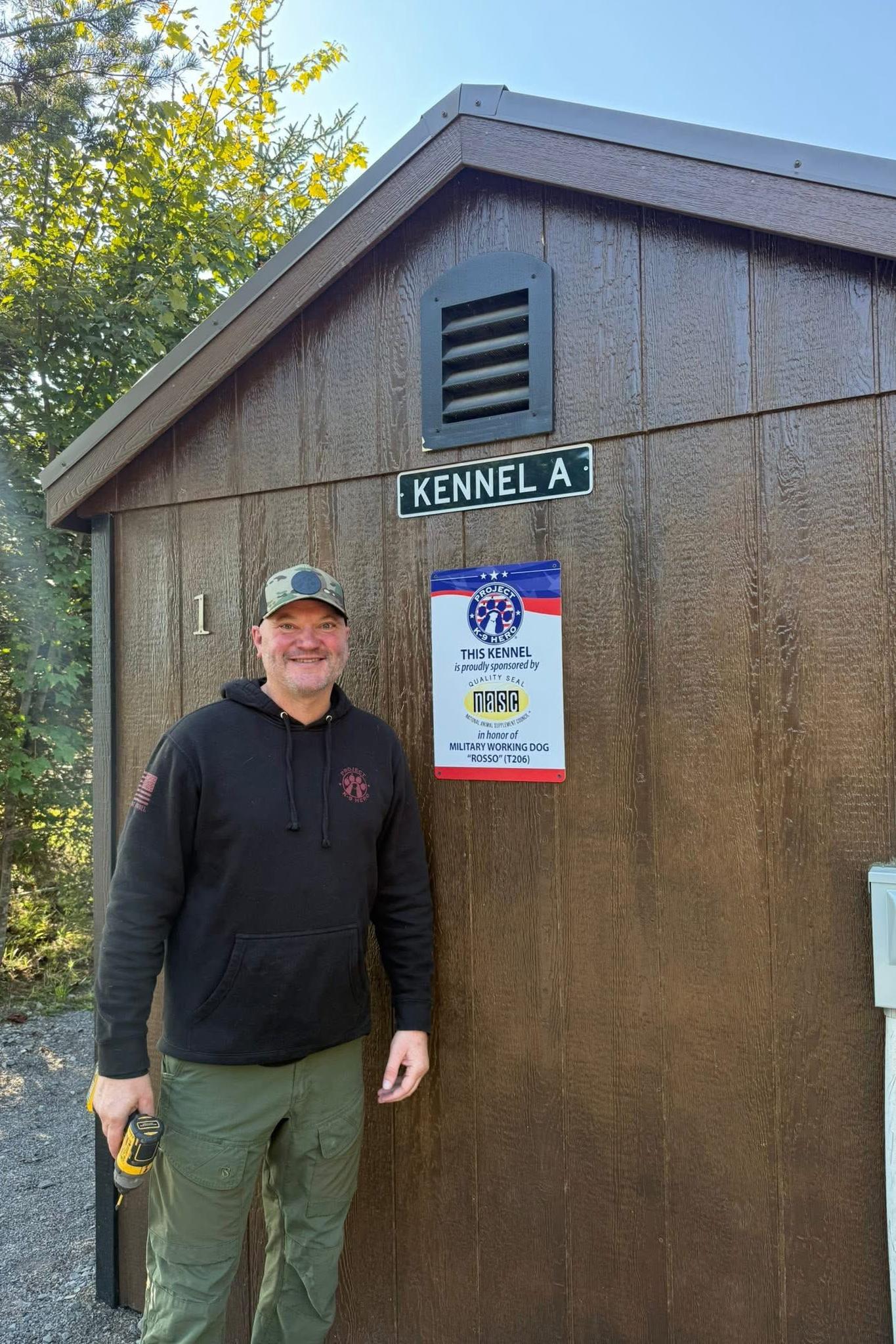 jason johnson puts up nasc sign