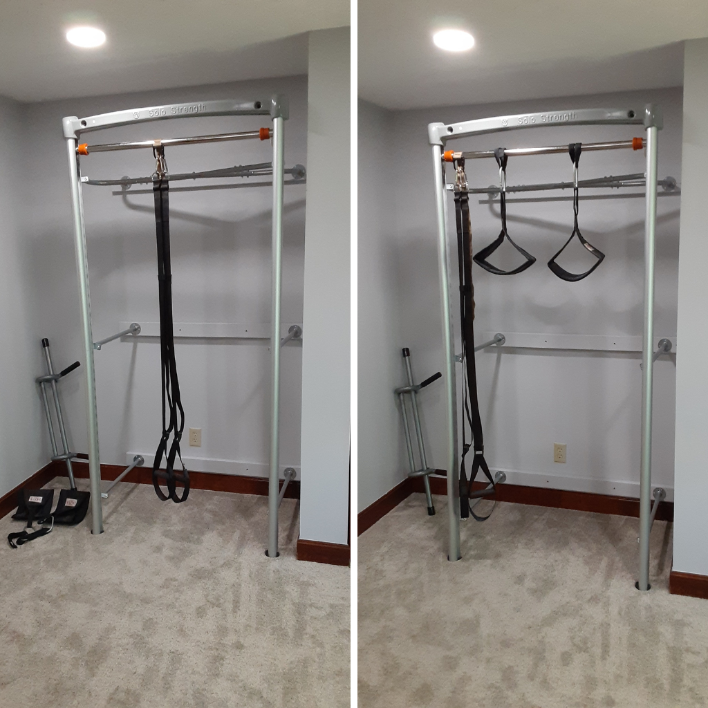 wall gym system adjustable exercise pull up bar trx anchor system home exercise equipment by solostrength