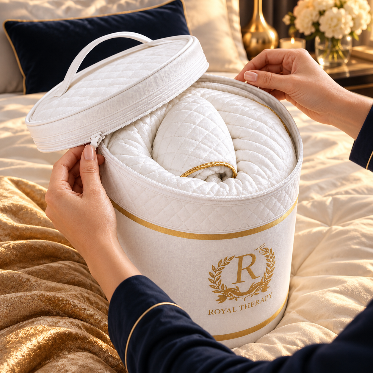 Royal Therapy 3-Layer Travel Memory Foam Pillow