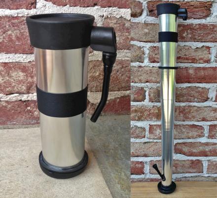 Iconic stoner horror image showing Marty’s Thermos Bong, a collapsible pipe disguised as a metal travel mug, from the movie The Cabin in the Woods.