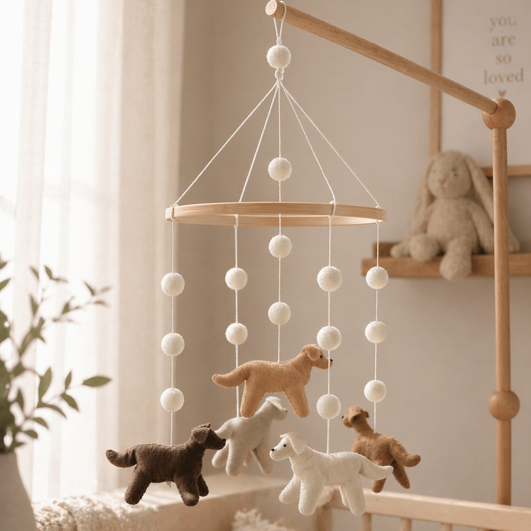 Labrador Puppies Baby Mobile