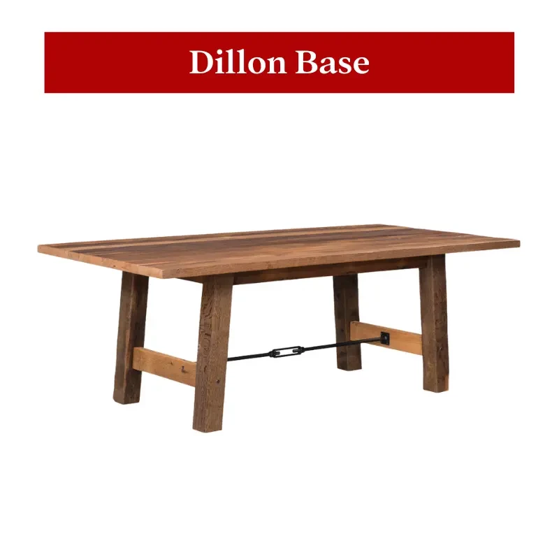 Dillon Base, Wood Trestle with Steel Turnbuckles