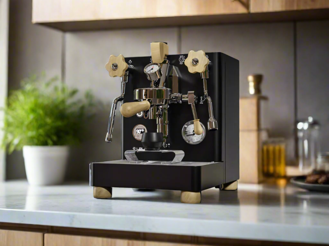 lelit bianca v3 espresso machine black lifestyle