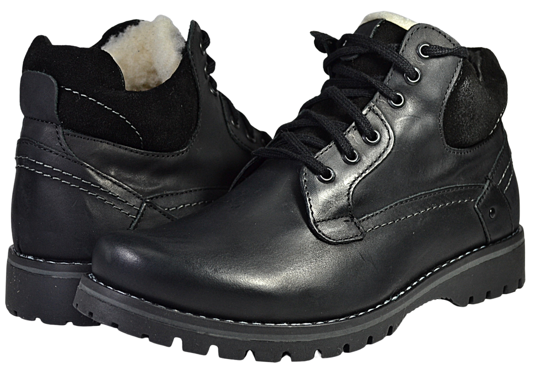 Orrin - Men's side zipper leather boots - Reindeer Leather