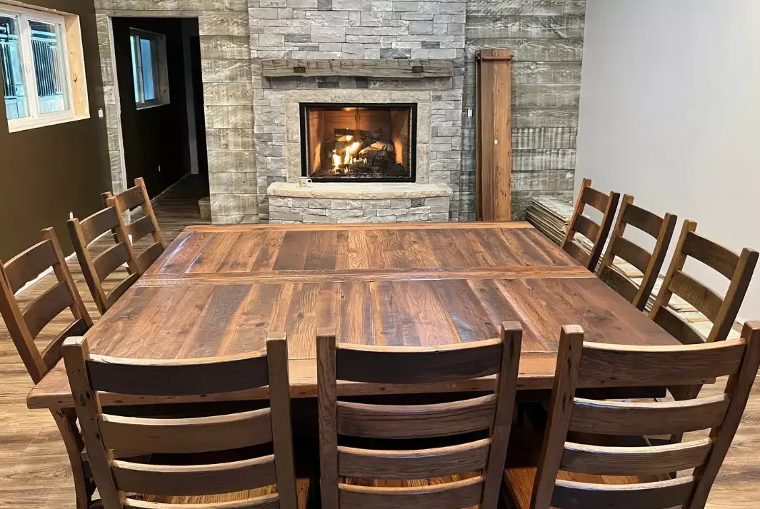 Reclaimed Barnwood Table and Chairs