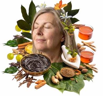 Abstract women in ayurveda Mobile