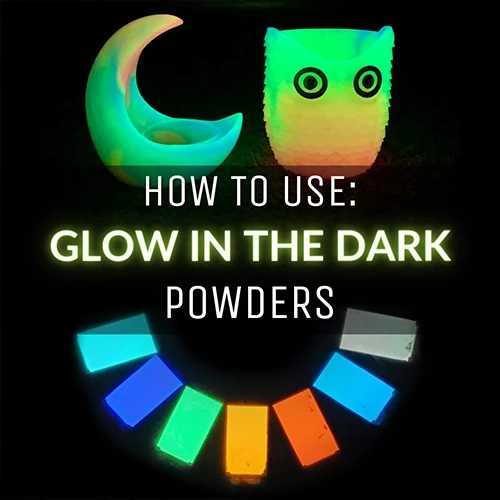 how to use glow in the dark powders for crafts