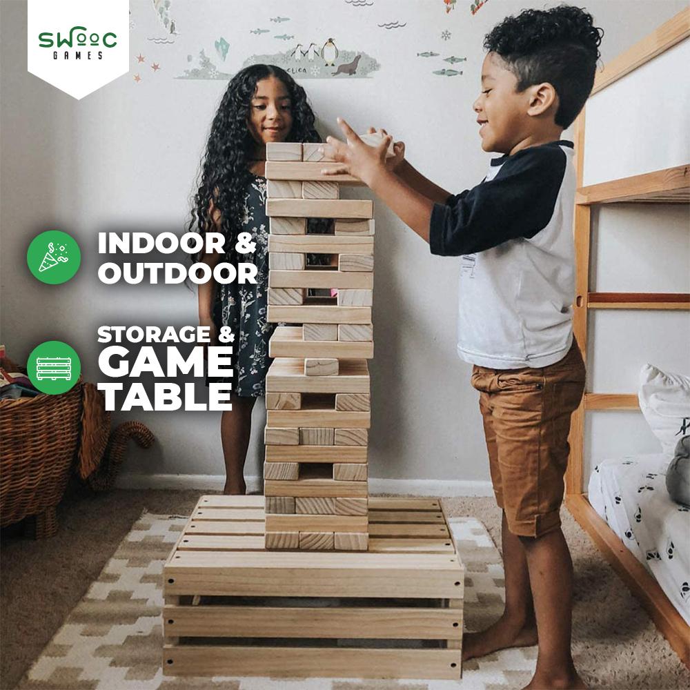  SWOOC Games - Giant Wooden Tic Tac Toe Game (All