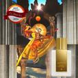 Soleil Invisible bottle in radiant sun and smoky-shadow editorial artwork by Carlo Zambotti