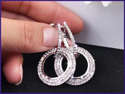  Entwined Silver Metal Bracelet & Necklace