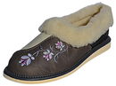 Nyra - Women's handmade slip-on slippers - Reindeer Leather