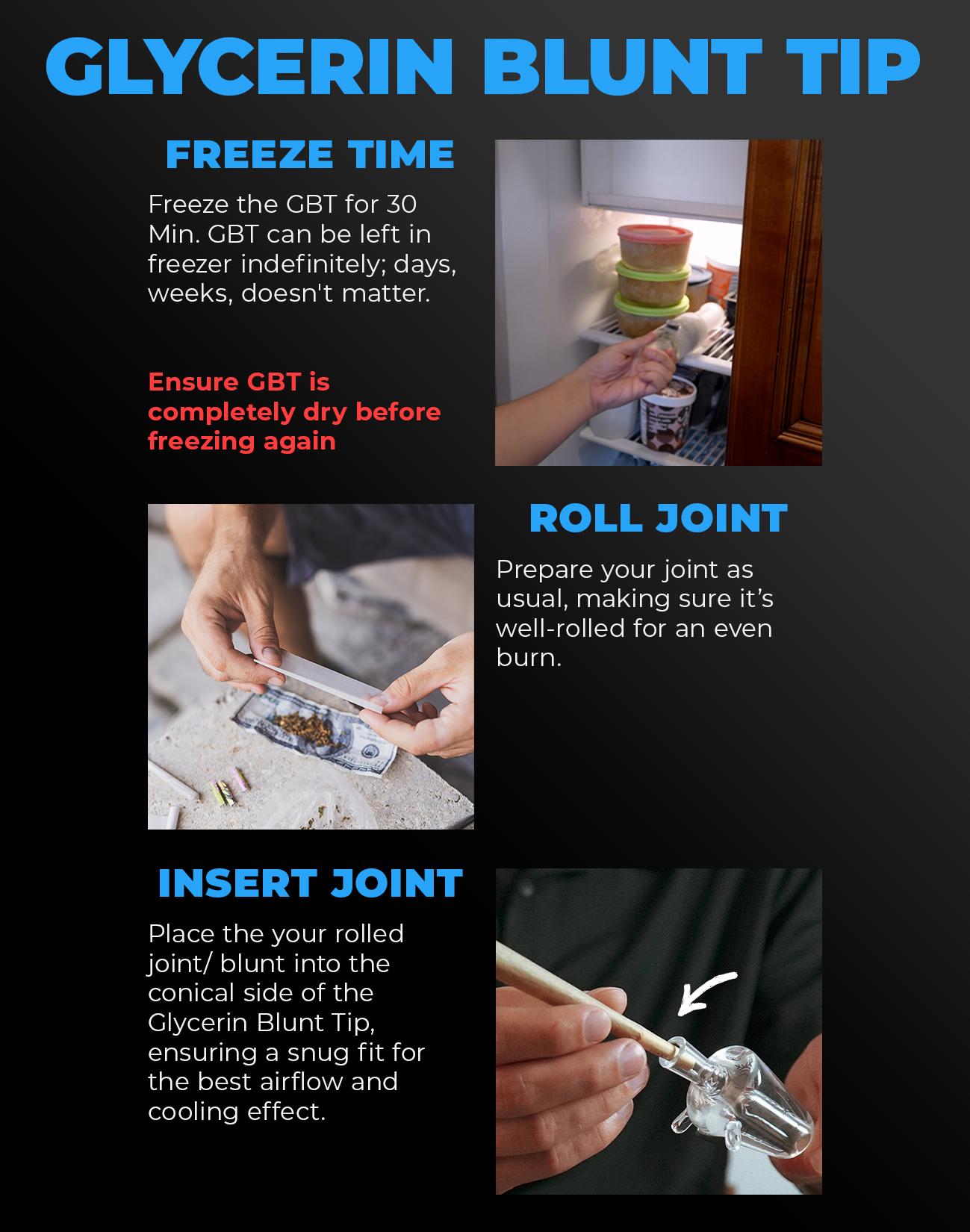 freeze pipe glycerin blunt tip infographic