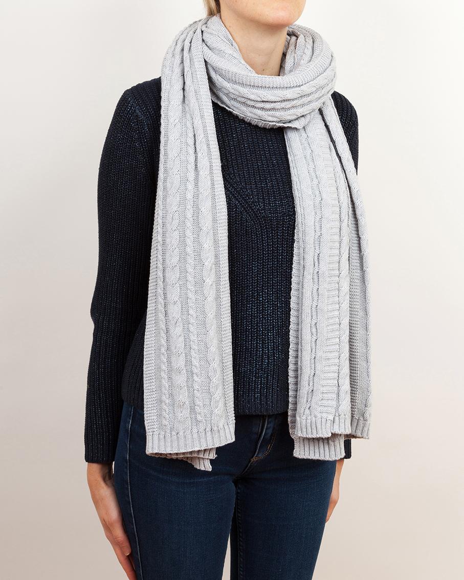 Organic Cable Knit Cotton Scarf