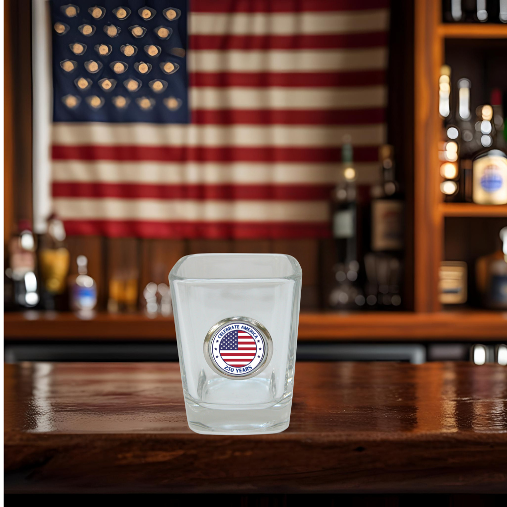 Shot Glass to Celebrate America 250