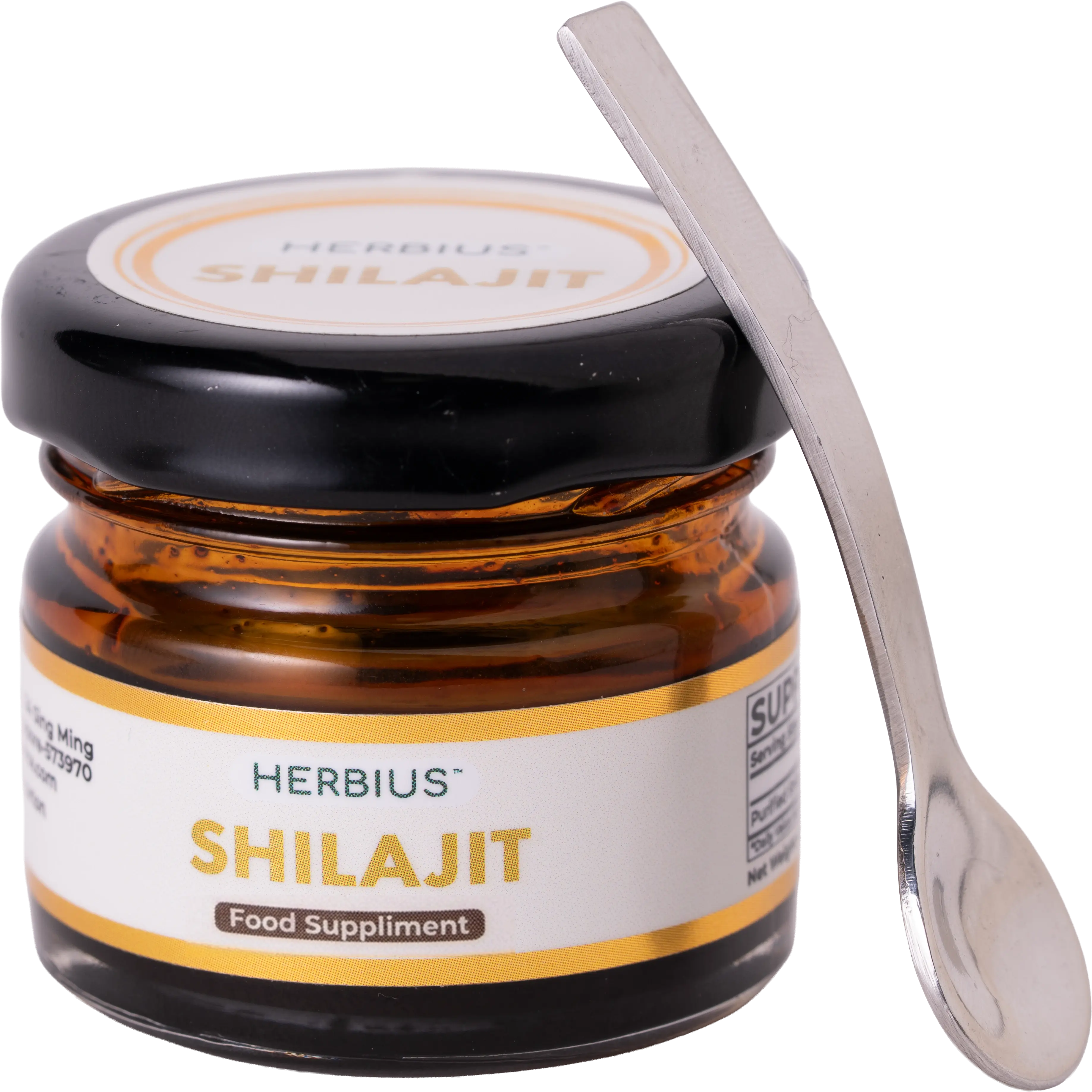 Herbius shilajit bottle