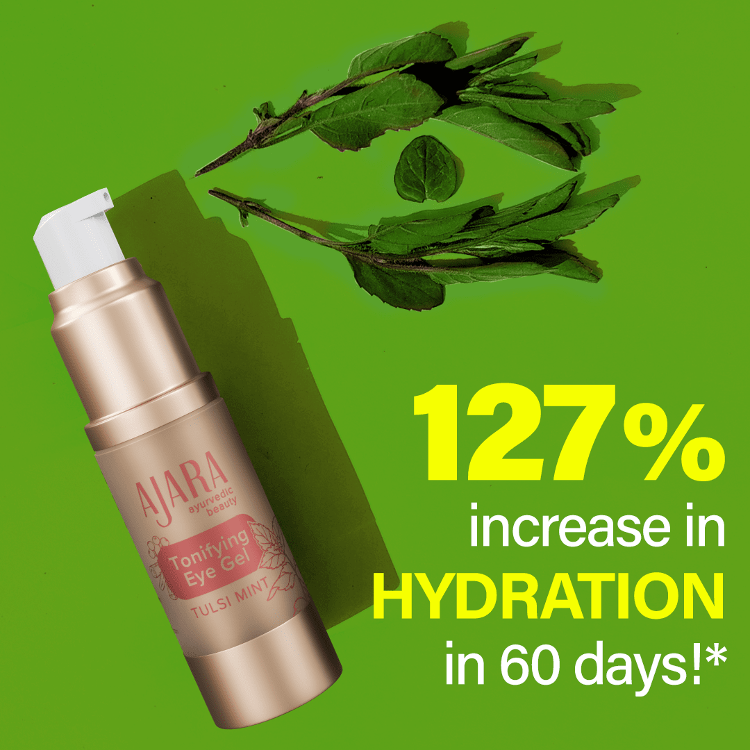 Gel tonificante para ojos con menta y tulsi 3