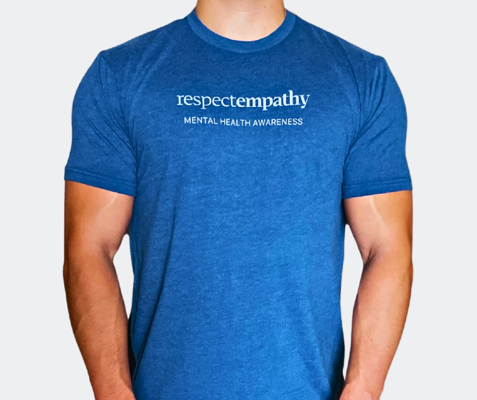 Respect Empathy Unisex Cool Blue Tshirt_Involvd Social Advocacy Clothing Brand