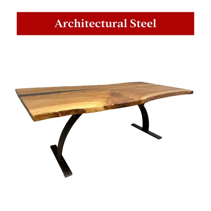 Curved Architectural Steel Table Base