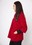 Round Neck 3/4 Sleeve Coat/Cardi in Red
