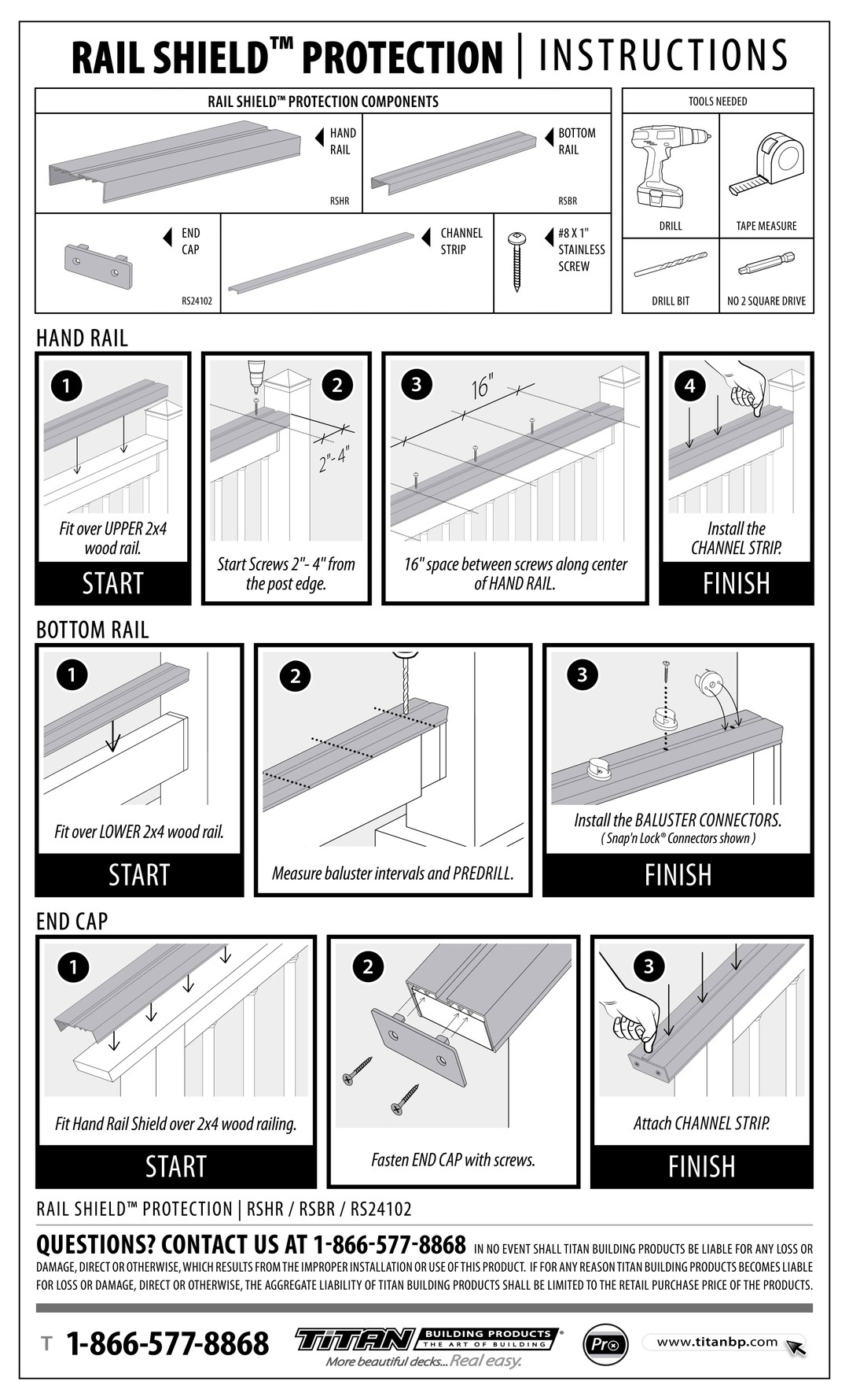 Rail Shield Handrail Instructions