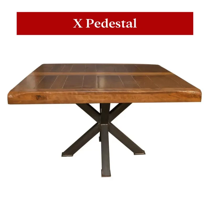 X Pedestal Steel Base for Table