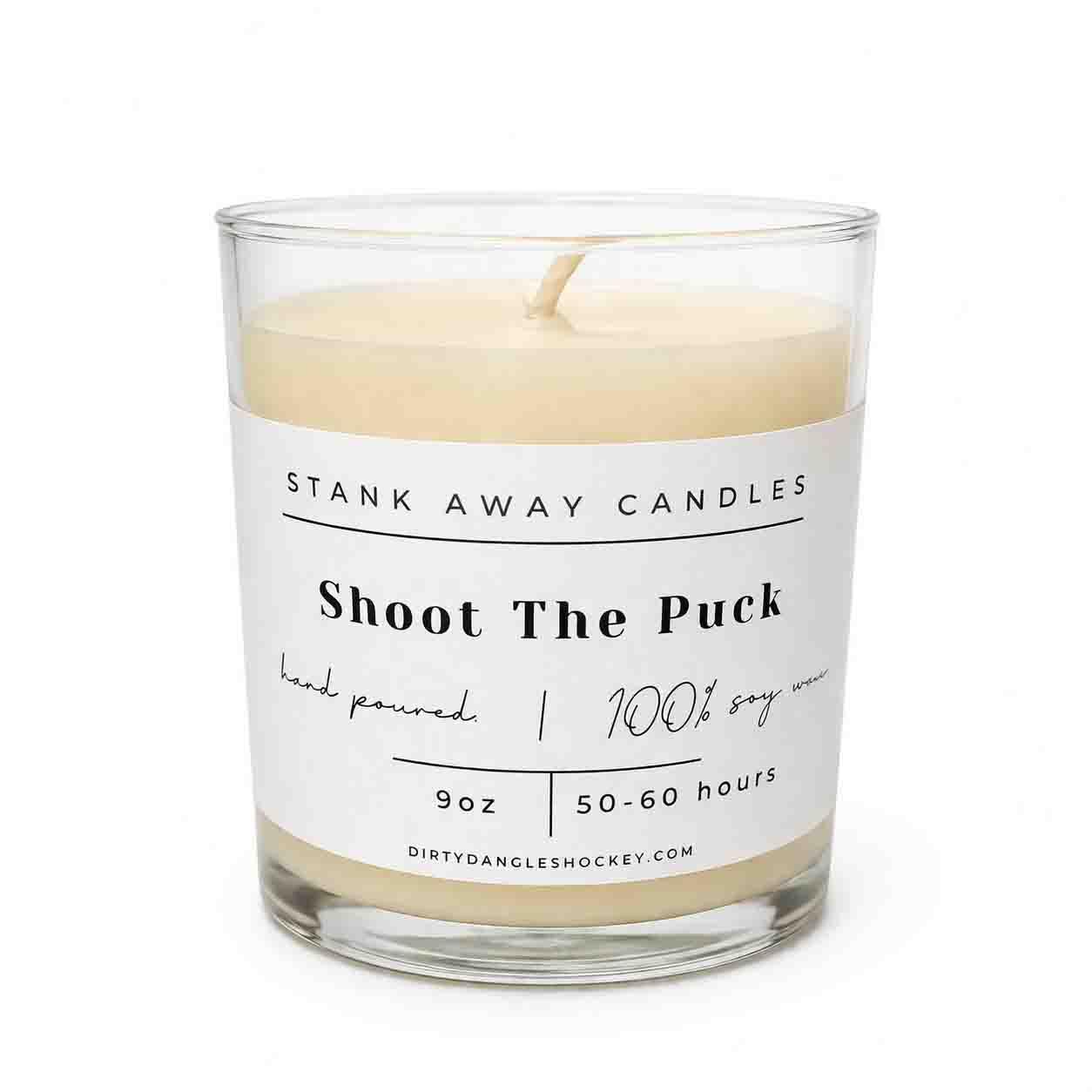 a bottle of Dirty Dangles Stank Fighter hockey gear deodorizer best seller on a white background