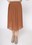 Long Pleat Skirt in Brown