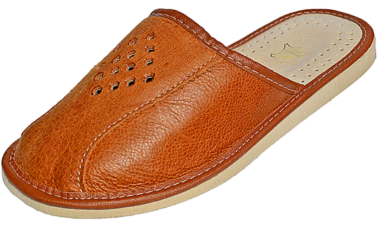 leather bedroom slippers for men