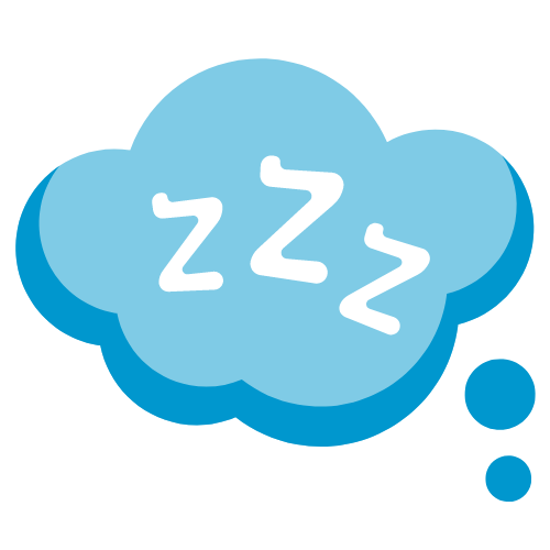 blue sleep bubble with 3 Zs