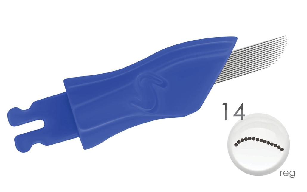 Blade / Flexible Needle - 6 Prong Regular Curve Needle for Microblading