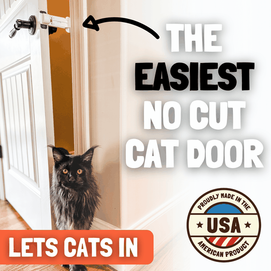 Door Buddy® Cat Door Prop - Cat Door Holder Latch to Keep Door Open