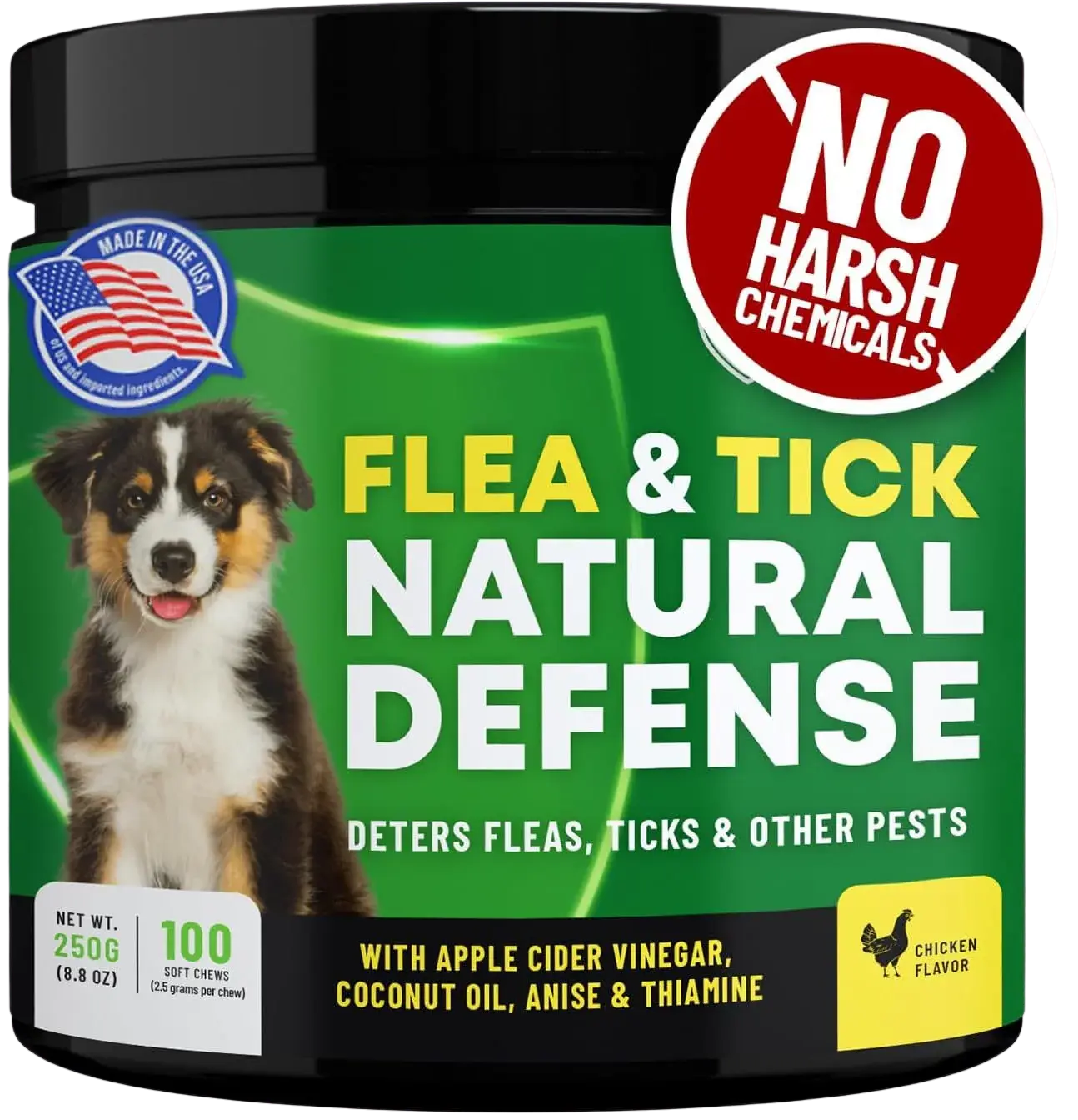 GCP Flea & Tick Natural Defense for Dogs - 100 Soft Chews
