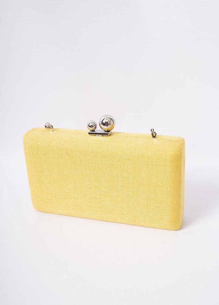Ball Clasp Clutch Bag